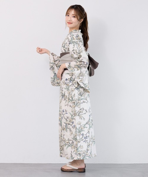 ソウビエン 浴衣 セパレート 3点セット セール】2wayセパレート浴衣3点セット （上着＋ワンピース＋帯