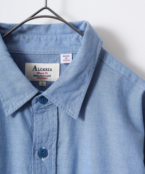 FUNALIVE（ファンアライブ）の「ALCARZA ダンガリーワークシャツ（シャツ/ブラウス・メンズ・ホワイト/ブルー/ネイビー/ブラック・XL/M/L）」の5枚目の写真