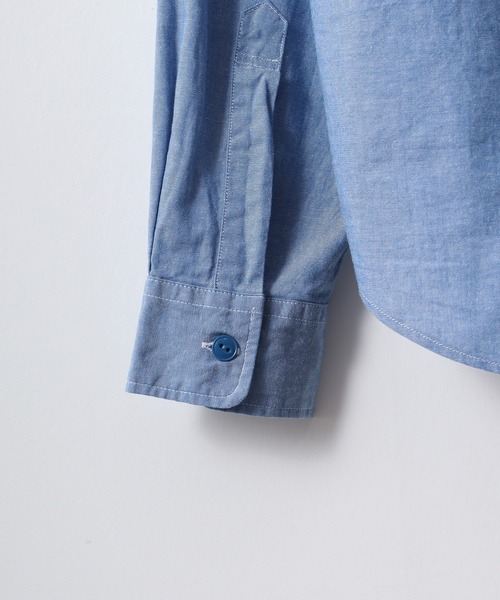 FUNALIVE（ファンアライブ）の「ALCARZA ダンガリーワークシャツ（シャツ/ブラウス・メンズ・ホワイト/ブルー/ネイビー/ブラック・XL/M/L）」の10枚目の写真