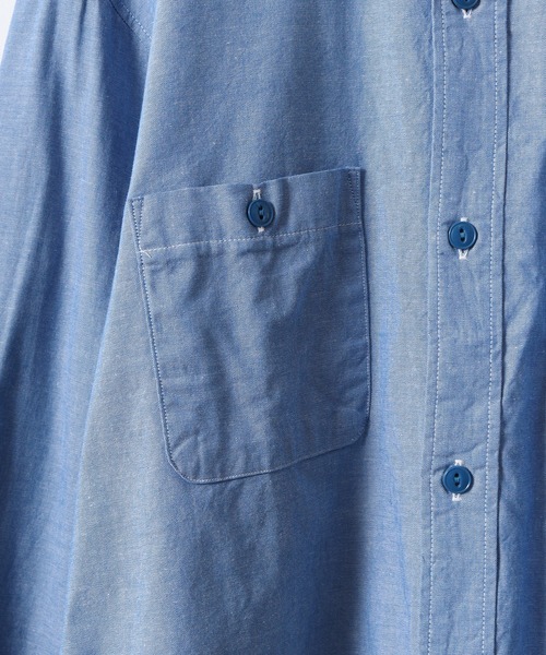 FUNALIVE（ファンアライブ）の「ALCARZA ダンガリーワークシャツ（シャツ/ブラウス・メンズ・ホワイト/ブルー/ネイビー/ブラック・XL/M/L）」の7枚目の写真