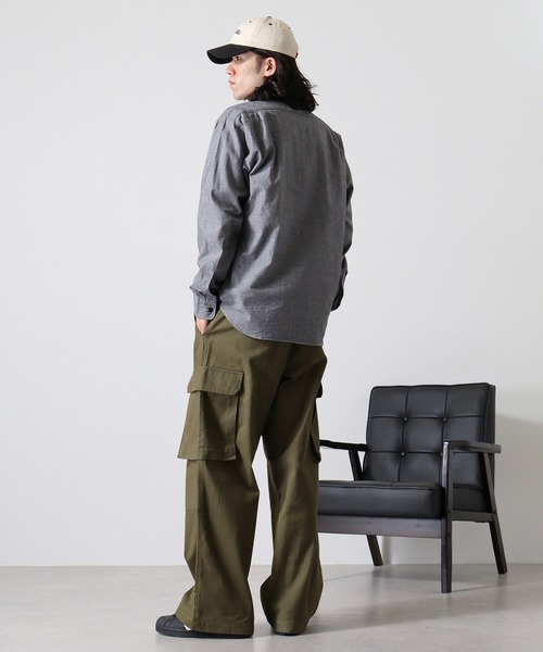 FUNALIVE（ファンアライブ）の「ALCARZA ダンガリーワークシャツ（シャツ/ブラウス・メンズ・ホワイト/ブルー/ネイビー/ブラック・XL/M/L）」の14枚目の写真