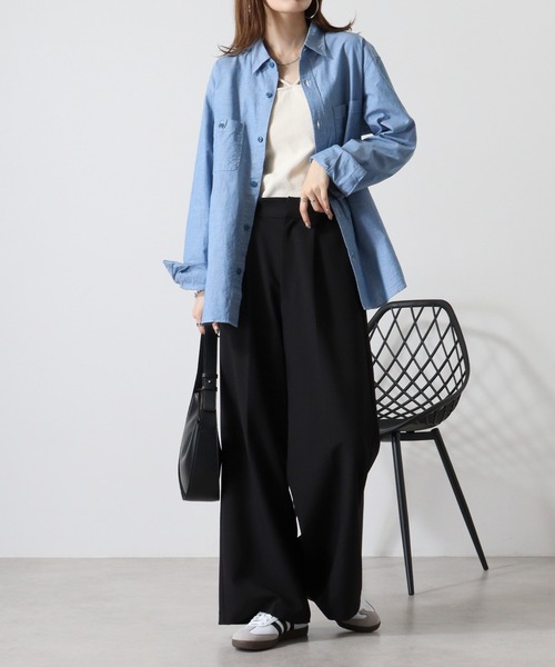 FUNALIVE（ファンアライブ）の「ALCARZA ダンガリーワークシャツ（シャツ/ブラウス・メンズ・ホワイト/ブルー/ネイビー/ブラック・XL/M/L）」の17枚目の写真