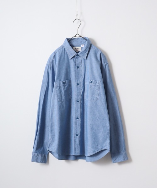 FUNALIVE（ファンアライブ）の「ALCARZA ダンガリーワークシャツ（シャツ/ブラウス・メンズ・ホワイト/ブルー/ネイビー/ブラック・XL/M/L）」の19枚目の写真