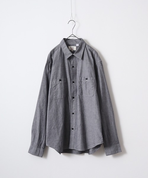 FUNALIVE（ファンアライブ）の「ALCARZA ダンガリーワークシャツ（シャツ/ブラウス・メンズ・ホワイト/ブルー/ネイビー/ブラック・XL/M/L）」の20枚目の写真