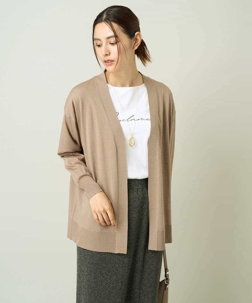 a.v.v（アーヴェヴェ）の「トッパーカーディガン（カーディガン/ボレロ・レディース・モカ/ブラック・34/38/36/42/40）」の17枚目の写真