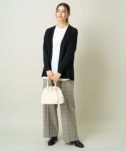 a.v.v（アーヴェヴェ）の「トッパーカーディガン（カーディガン/ボレロ・レディース・モカ/ブラック・34/38/36/42/40）」の7枚目の写真