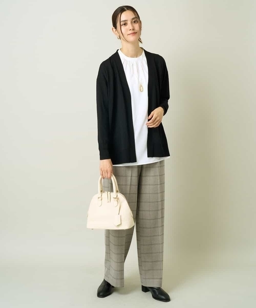 a.v.v（アーヴェヴェ）の「トッパーカーディガン（カーディガン/ボレロ・レディース・モカ/ブラック・34/38/36/42/40）」の8枚目の写真