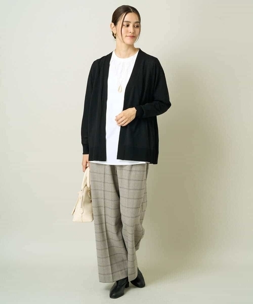 a.v.v（アーヴェヴェ）の「トッパーカーディガン（カーディガン/ボレロ・レディース・モカ/ブラック・34/38/36/42/40）」の9枚目の写真