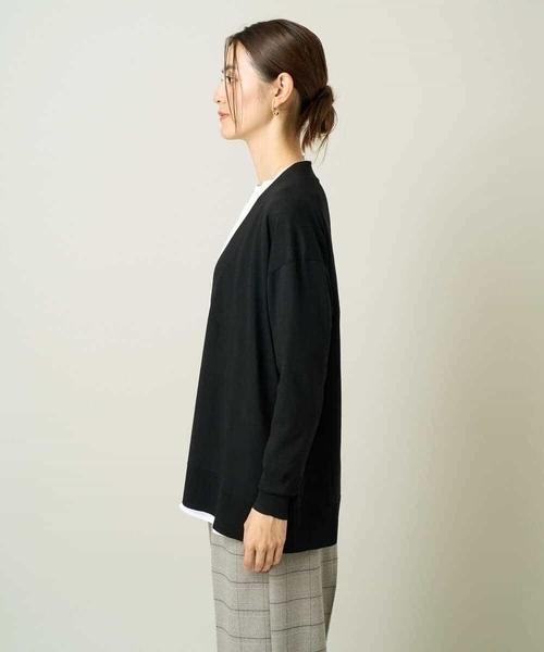 a.v.v（アーヴェヴェ）の「トッパーカーディガン（カーディガン/ボレロ・レディース・モカ/ブラック・34/38/36/42/40）」の10枚目の写真