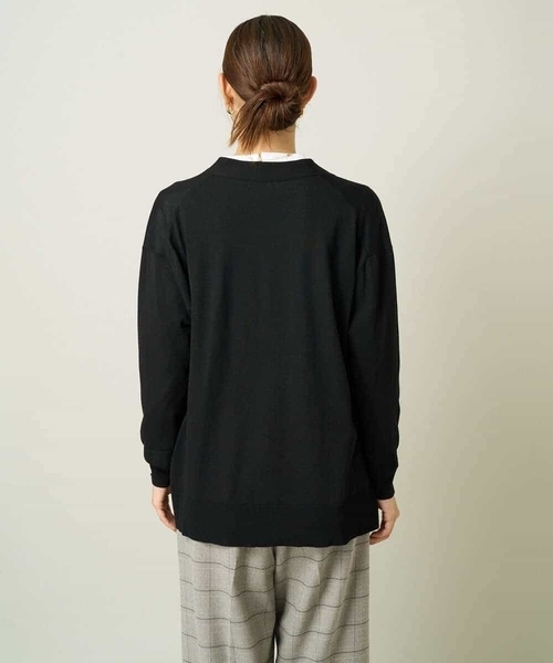 a.v.v（アーヴェヴェ）の「トッパーカーディガン（カーディガン/ボレロ・レディース・モカ/ブラック・34/38/36/42/40）」の11枚目の写真