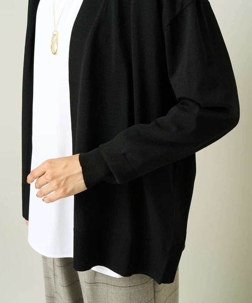 a.v.v（アーヴェヴェ）の「トッパーカーディガン（カーディガン/ボレロ・レディース・モカ/ブラック・34/38/36/42/40）」の13枚目の写真