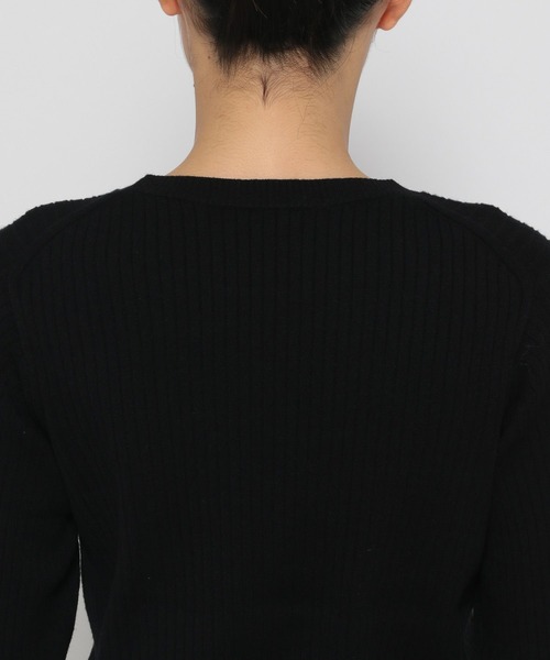 LOWRYS FARM（ローリーズファーム）の「ハイショクニットプルオーバーＬＳ　116694（ニット/セーター・レディース・ブラック系その他/ブラック/カーキ/アイボリー・FREE）」の11枚目の写真