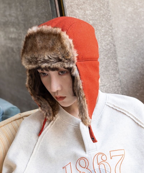 niko and...（ニコアンド）の「オリジナルアソートフライトキャップ（キャップ・レディース・オレンジ/ベージュ/ライトグレー/ブラック/グレー・FREE）」の12枚目の写真