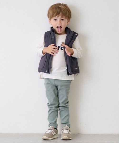 petit main（プティマイン）の「【プティプラ】BOYS10分丈レギンス（レギンス/スパッツ・キッズ・ブルー/ネイビー/ブラウン/ブラック/ライトカーキ/マルチ/トップグレー・80ｃｍ/90cm/100cm/110cm/120cm/130cm）」の4枚目の写真