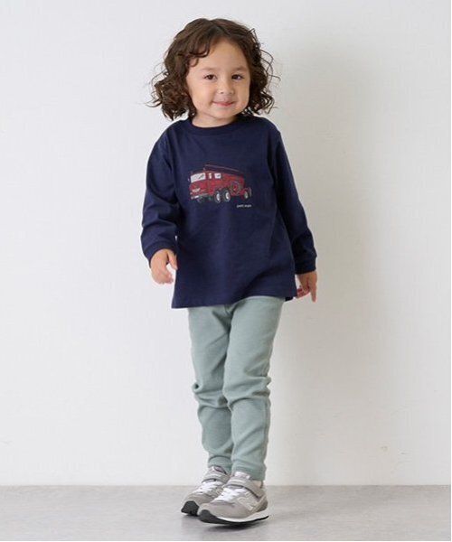 petit main（プティマイン）の「【プティプラ】BOYS10分丈レギンス（レギンス/スパッツ・キッズ・ブルー/ネイビー/ブラウン/ブラック/ライトカーキ/マルチ/トップグレー・80ｃｍ/90cm/100cm/110cm/120cm/130cm）」の10枚目の写真