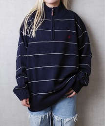 BEVERLY HILLS POLO CLUB / ハーフZIPニットPO / 4422-5751