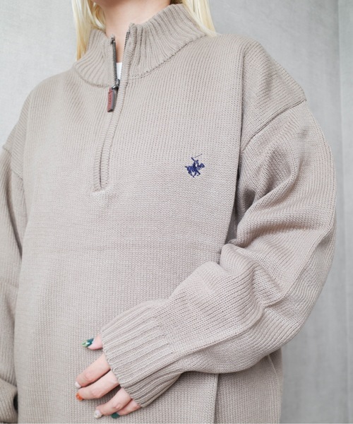 BEVERLY HILLS POLO CLUB(ビバリーヒルズポロクラブ)の「BEVERLY HILLS POLO CLUB / ハーフZIPニットPO / 4422-5751(ニット/セーター・レディース・ブラック系その他/ブルー系その他/モカ/ブラック/アイボリー/ワイン・X-LARGE)」の18枚目の写真