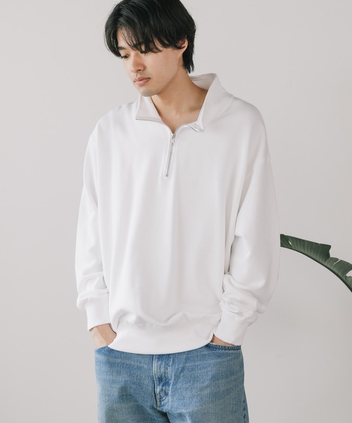 &MOSS ホワイト スウェットシャツ　サイズ2 c4bbdab769c87013ec1c9fb6993063