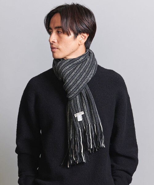 BEAUTY&YOUTH UNITED ARROWS（ビューティーアンドユースユナイテッドアローズ）の「マルチカラー マフラー（マフラー・メンズ・コバルトブルー/ブラック/その他1・FREE）」の4枚目の写真