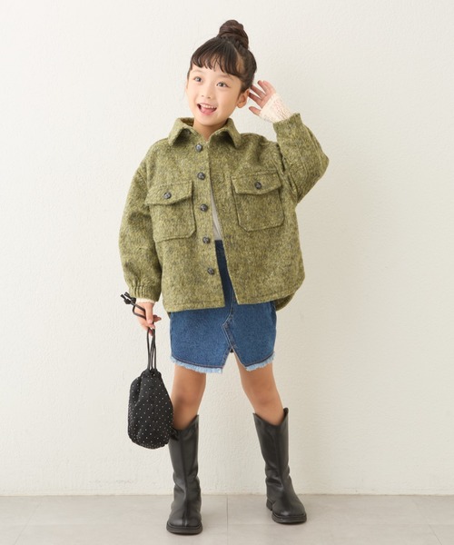 CIAOPANIC TYPY（チャオパニックティピー）の「【KIDS】柄シャギーCPOジャケット（ブルゾン・キッズ・カーキ/グレー・X-LARGE/MEDIUM/XX-LARGE）」の17枚目の写真