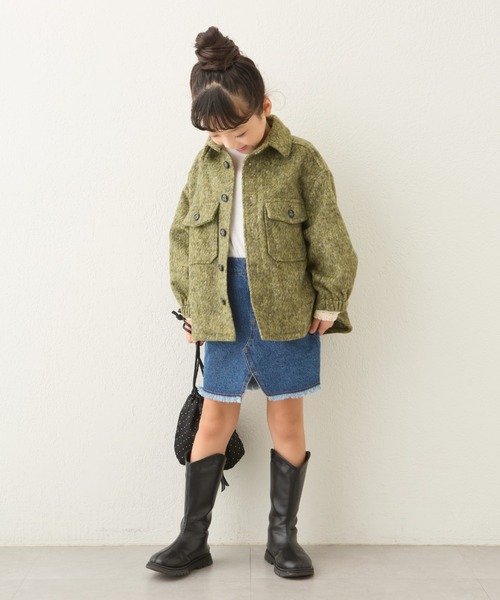 CIAOPANIC TYPY（チャオパニックティピー）の「【KIDS】柄シャギーCPOジャケット（ブルゾン・キッズ・カーキ/グレー・X-LARGE/MEDIUM/XX-LARGE）」の18枚目の写真