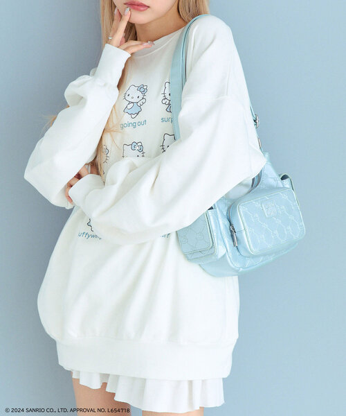 sanrio(サンリオ)の「HELLO KITTY スウェット(スウェット・レディース・ピンク/サックスブルー/オフホワイト・FREE)」の15枚目の写真