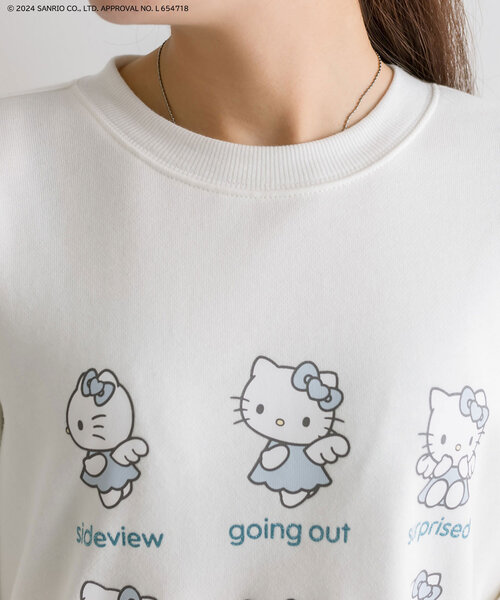 sanrio(サンリオ)の「HELLO KITTY スウェット(スウェット・レディース・ピンク/サックスブルー/オフホワイト・FREE)」の21枚目の写真