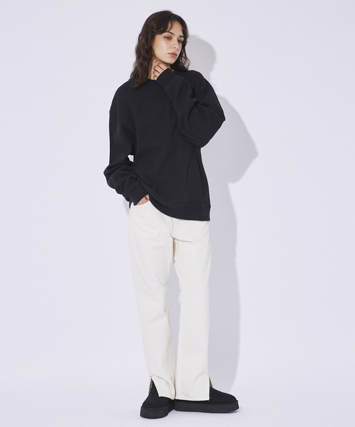 FRUIT OF THE LOOM(フルーツオブザルーム)の「【FRUIT OF THE LOOM/フルーツオブザルーム】FTL サーマルスウェット(Tシャツ/カットソー・メンズ・ネイビー/ホワイト/ブラック/グレー・XL/M/L)」の6枚目の写真
