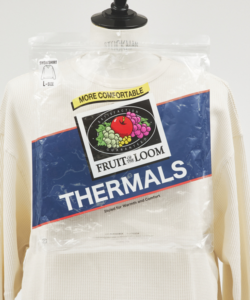 FRUIT OF THE LOOM(フルーツオブザルーム)の「【FRUIT OF THE LOOM/フルーツオブザルーム】FTL サーマルスウェット(Tシャツ/カットソー・メンズ・ネイビー/ホワイト/ブラック/グレー・XL/M/L)」の11枚目の写真