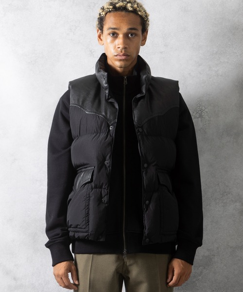 NUMBER (N)INE(ナンバーナイン)の「NUMBER (N)INE/ナンバーナイン COMBINATION DOWN VEST(ダウンベスト・メンズ・ブラック系1/ブラック・4/3/2)」の22枚目の写真