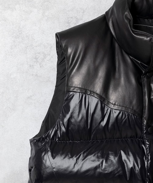 NUMBER (N)INE(ナンバーナイン)の「NUMBER (N)INE/ナンバーナイン COMBINATION DOWN VEST(ダウンベスト・メンズ・ブラック系1/ブラック・4/3/2)」の16枚目の写真