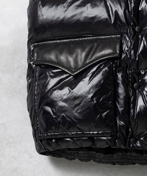 NUMBER (N)INE(ナンバーナイン)の「NUMBER (N)INE/ナンバーナイン COMBINATION DOWN VEST(ダウンベスト・メンズ・ブラック系1/ブラック・4/3/2)」の17枚目の写真