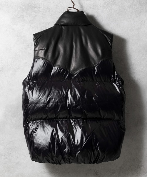 NUMBER (N)INE(ナンバーナイン)の「NUMBER (N)INE/ナンバーナイン COMBINATION DOWN VEST(ダウンベスト・メンズ・ブラック系1/ブラック・4/3/2)」の21枚目の写真