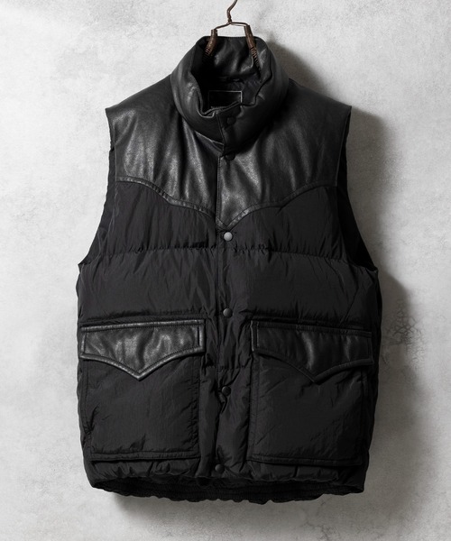 NUMBER (N)INE(ナンバーナイン)の「NUMBER (N)INE/ナンバーナイン COMBINATION DOWN VEST(ダウンベスト・メンズ・ブラック系1/ブラック・4/3/2)」の11枚目の写真