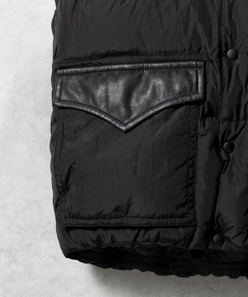 NUMBER (N)INE(ナンバーナイン)の「NUMBER (N)INE/ナンバーナイン COMBINATION DOWN VEST(ダウンベスト・メンズ・ブラック系1/ブラック・4/3/2)」の14枚目の写真