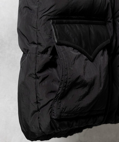 NUMBER (N)INE(ナンバーナイン)の「NUMBER (N)INE/ナンバーナイン COMBINATION DOWN VEST(ダウンベスト・メンズ・ブラック系1/ブラック・4/3/2)」の15枚目の写真