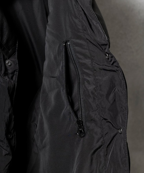 NUMBER (N)INE(ナンバーナイン)の「NUMBER (N)INE/ナンバーナイン COMBINATION DOWN VEST(ダウンベスト・メンズ・ブラック系1/ブラック・4/3/2)」の6枚目の写真