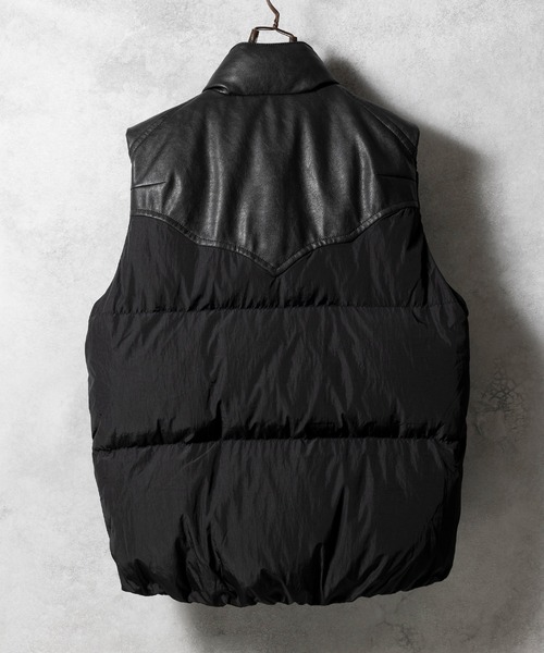 NUMBER (N)INE(ナンバーナイン)の「NUMBER (N)INE/ナンバーナイン COMBINATION DOWN VEST(ダウンベスト・メンズ・ブラック系1/ブラック・4/3/2)」の8枚目の写真