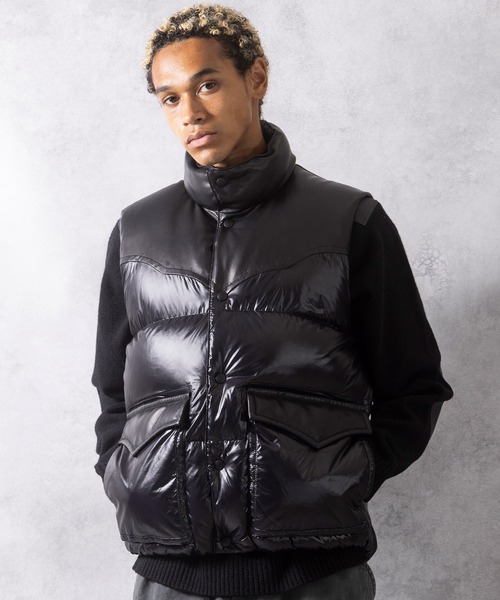 NUMBER (N)INE(ナンバーナイン)の「NUMBER (N)INE/ナンバーナイン COMBINATION DOWN VEST(ダウンベスト・メンズ・ブラック系1/ブラック・4/3/2)」の3枚目の写真