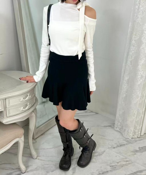 mebole(メボレ)の「Aラインフレアスカート(スカート・レディース・アイボリー/ブラック/ベージュ・FREE)」の22枚目の写真