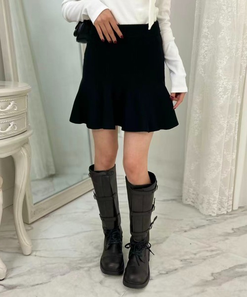 mebole(メボレ)の「Aラインフレアスカート(スカート・レディース・アイボリー/ブラック/ベージュ・FREE)」の15枚目の写真