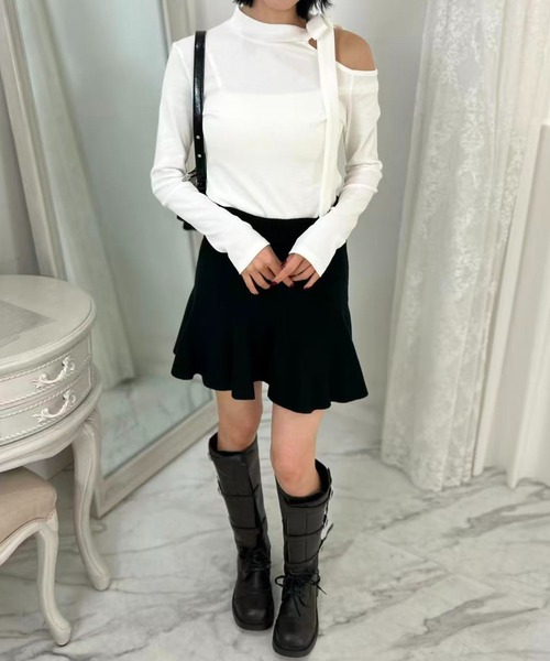 mebole(メボレ)の「Aラインフレアスカート(スカート・レディース・アイボリー/ブラック/ベージュ・FREE)」の19枚目の写真