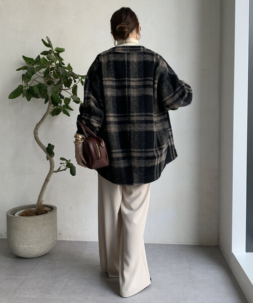 BED&BREAKFAST チェックハーフコート BED&BREAKFAST チェックハーフコート