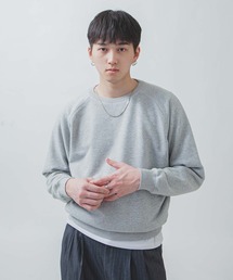 ZIP FIVE -White Line-（ジップファイブホワイトライン）の「【White Line】 裏毛 コンパクト ピグメント フェード スウェット / 短丈 スウェット（スウェット）」