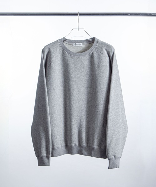 ZIP FIVE -White Line-(ジップファイブホワイトライン)の「【White Line】 裏毛 コンパクト ピグメント フェード スウェット / 短丈 スウェット(スウェット・メンズ・ブラック/杢グレー/ブラウン・LARGE/MEDIUM/X-LARGE)」の15枚目の写真