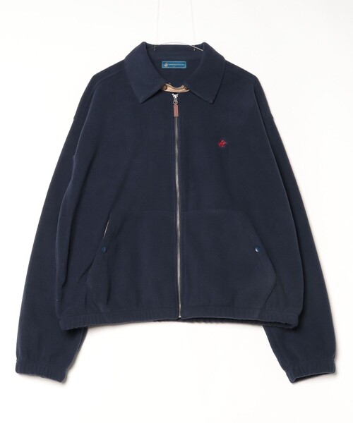 BEVERLY HILLS POLO CLUB(ビバリーヒルズポロクラブ)の「【BEVERLY HILLS POLO CLUB】フリース ジップアップジャケット(ブルゾン・メンズ・チャコールグレー/ネイビー・M/L)」の2枚目の写真