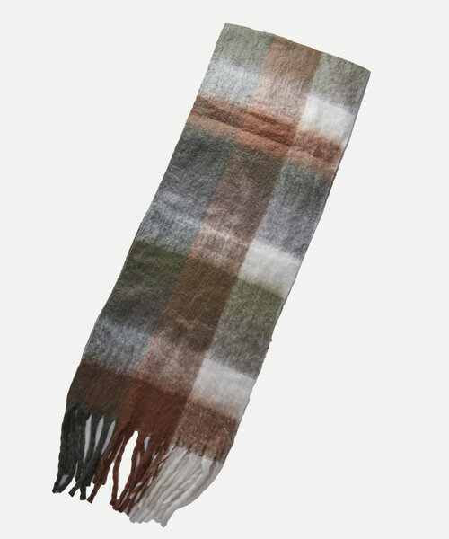 WHO'S WHO gallery（フーズフーギャラリー）の「アソートマフラー（マフラー・レディース・ブラウン/グリーン/ベージュ/イエロー/オレンジ/グリーン系その他/グレー/ブルー/サックスブルー・FREE）」の13枚目の写真