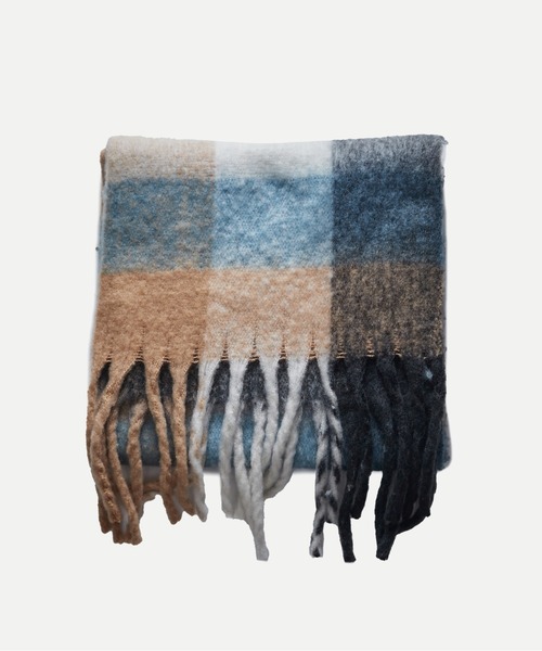 WHO'S WHO gallery（フーズフーギャラリー）の「アソートマフラー（マフラー・レディース・ブラウン/グリーン/ベージュ/イエロー/オレンジ/グリーン系その他/グレー/ブルー/サックスブルー・FREE）」の3枚目の写真