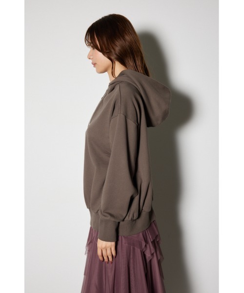 rienda(リエンダ)の「ビッグパーカーロゴスウェットトップス 春服 秋服 トレーナー(スウェット・レディース・ブラック/ブラウン/ライトブルー・FREE)」の9枚目の写真