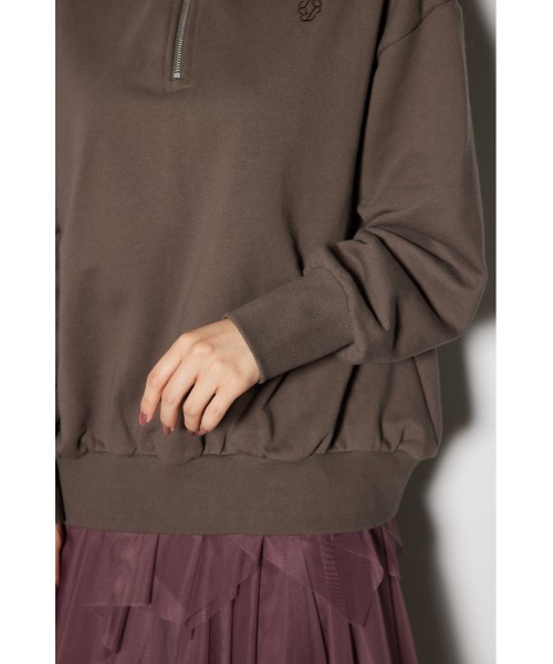 rienda(リエンダ)の「ビッグパーカーロゴスウェットトップス 春服 秋服 トレーナー(スウェット・レディース・ブラック/ブラウン/ライトブルー・FREE)」の13枚目の写真